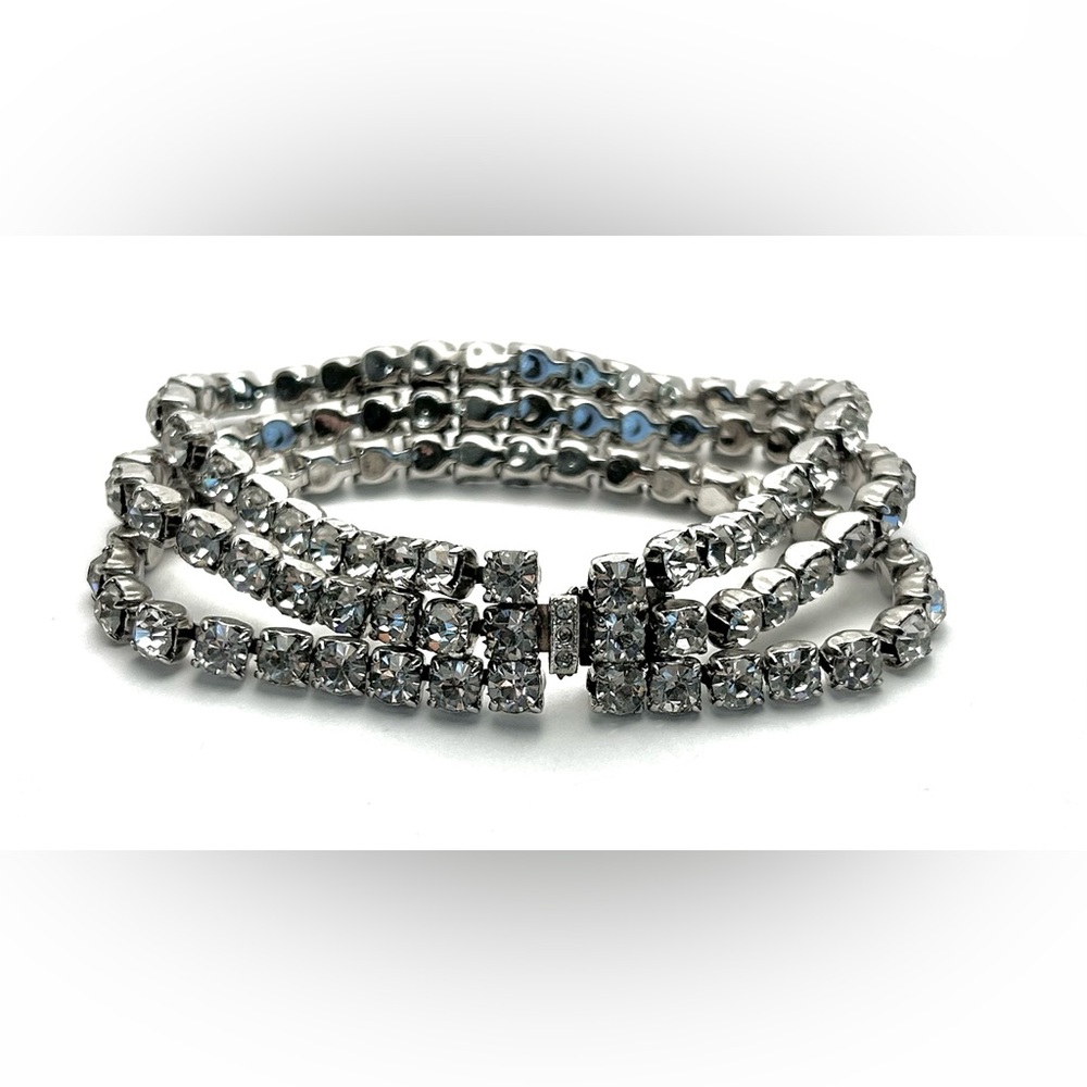 Art Deco Style triple row bracelet